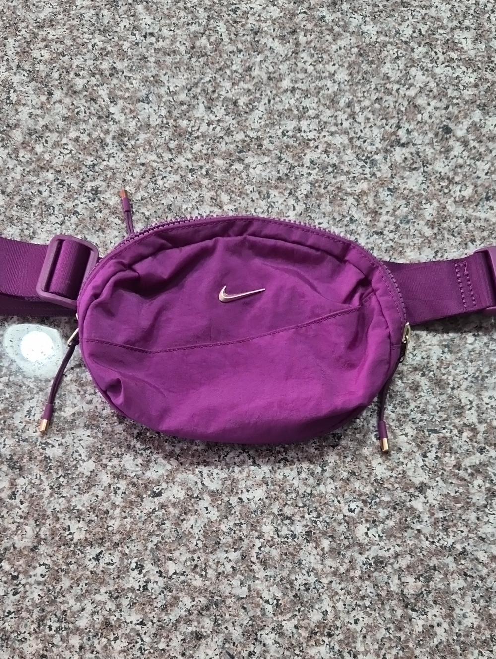 Nike Purple Mini Waist Bag with Rose Gold Swoosh